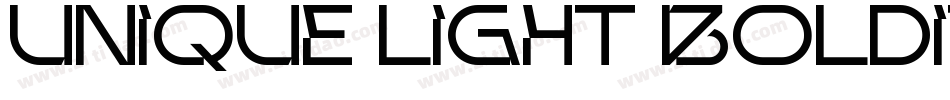 Unique Light BOLDITALIC字体转换
